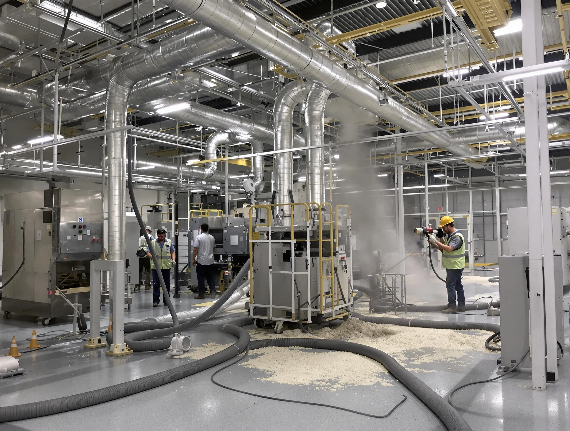 Heavy-duty industrial duct cleaning by Rialto Air Duct Cleaning in Rialto